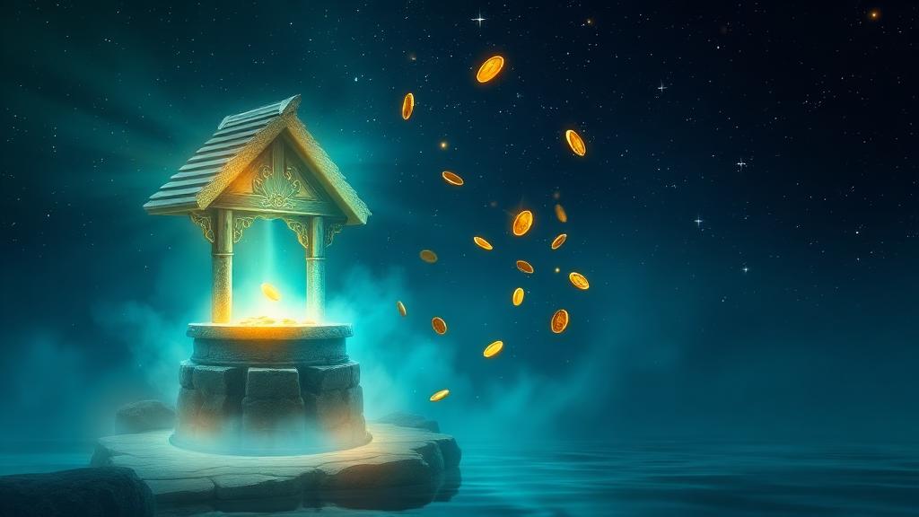 Magical illustration for the popular wish: The Online Wishing Well