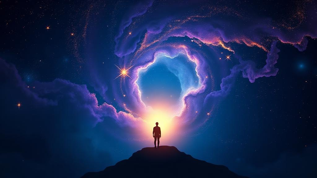Magical illustration for the popular wish: Make a Wish to The Universe